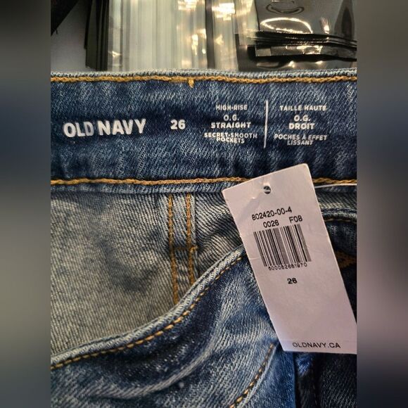 Old Navy High Rise OG Straight Jean Denim Shorts Size 26 NWT - Picture 5 of 5